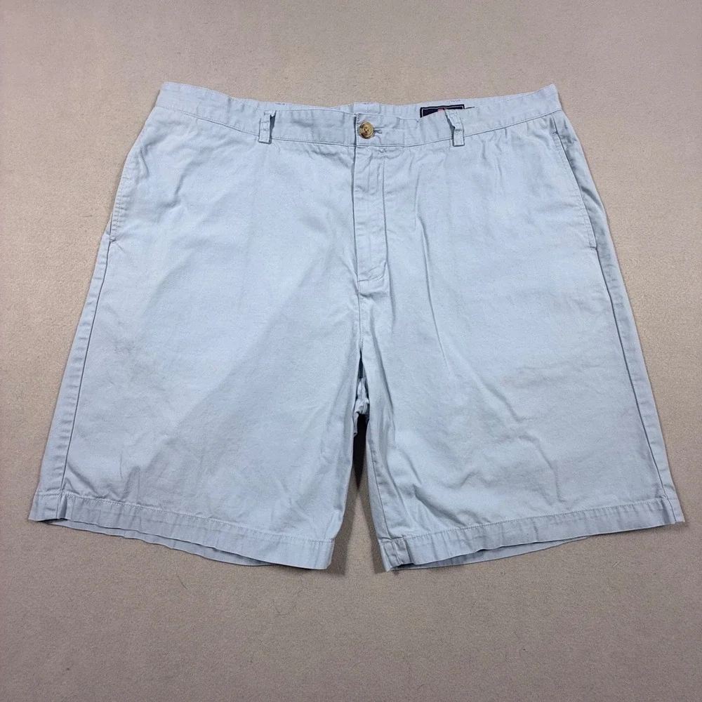 Vineyard‎ Vines Mens Breaker Shorts Light Blue Cotton Chino Size 42